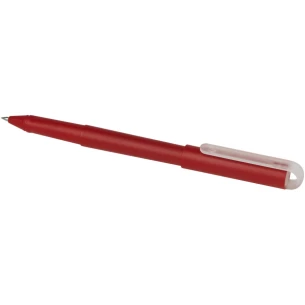 Gerecyclede PET plastic gelpen - Rood