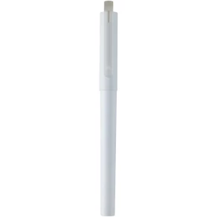 Gerecyclede PET plastic gelpen - Wit