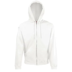 FOTL Zip Through Hooded Sweatshirt - Wit
