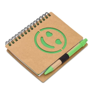 Glad notitieboekje Smile - Groen