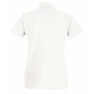 Fruit Of The Loom Premium Vrouwenpoloshirt - Wit