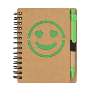 Glad notitieboekje Smile - Groen