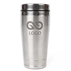 Prado 2 Stalen Mok - Zilver