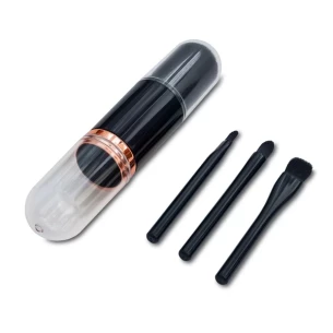 Make-up kwasten in Bella etui - Zwart