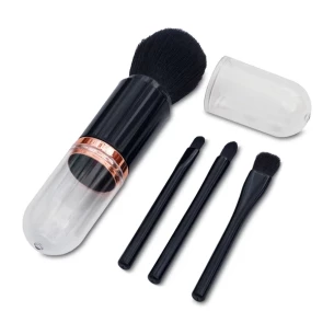 Make-up kwasten in Bella etui - Zwart