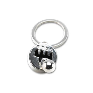 Sleutelhanger voor versnellingsbak - Zwart