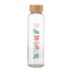 Zuiver glazen fles