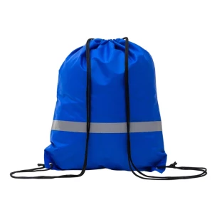 Sporttas met reflecterende tape - blauw