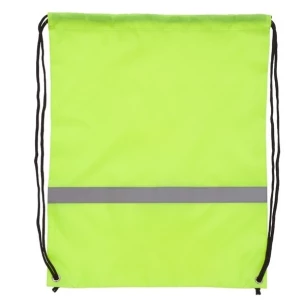 Sporttas met reflecterende tape - geel