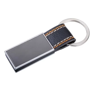 Denim sleutelhanger - Zilver