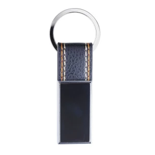 Denim sleutelhanger - Zilver