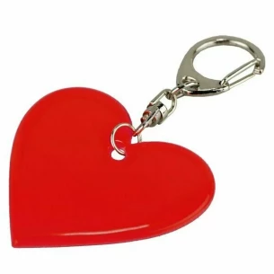 Hart reflecterende sleutelhanger