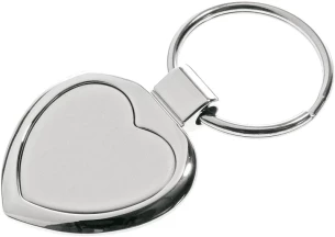 Stout Hart metalen sleutelhanger - Zilver