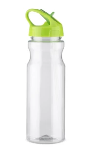 Drinkfles met rietje TRANCE - heldergroen