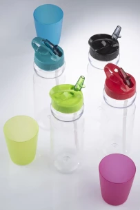 Drinkfles met rietje TRANCE - heldergroen