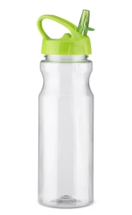Drinkfles met rietje TRANCE - heldergroen