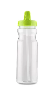 Drinkfles met rietje TRANCE - heldergroen