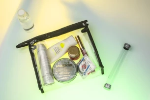 SHARON cosmetische tas - Transparant