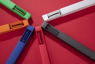 RIO balpen in etui - Wit