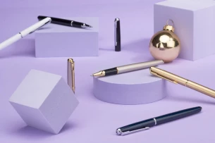 GLOW GOLD biros - Champagne