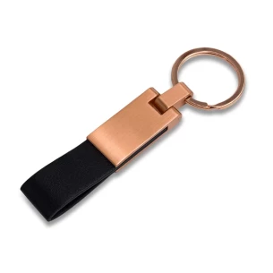 Rosa metalen sleutelhanger - Zwart