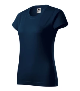 Basic T-shirt voor dames - marineblauw