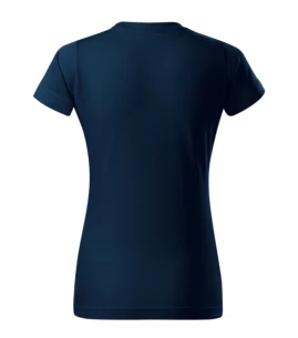 Basic T-shirt voor dames - marineblauw