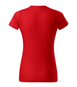 Basic T-shirt voor dames - Rood
