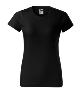 Basic T-shirt voor dames - Zwart