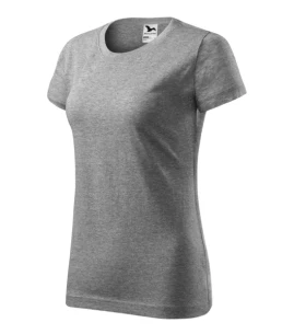 Basic dames-T-shirt - Donkergrijs