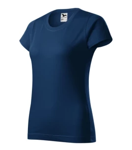 Basic dames-T-shirt - Donkerblauw