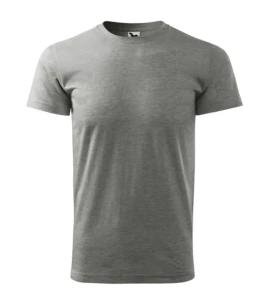 Heren Basic T-shirt - Donkergrijs
