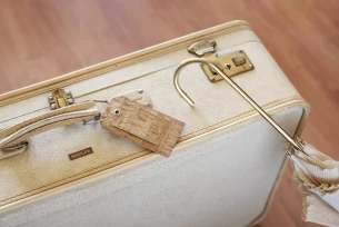 LATIDO koffer badge - Beige