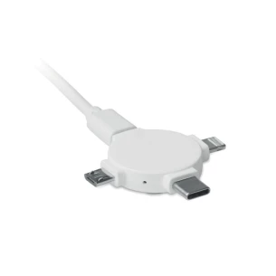 3-in-1 kabeladapter - LIGO CABLE - wit