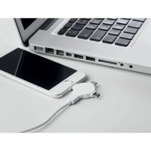 3-in-1 kabeladapter - LIGO CABLE - wit