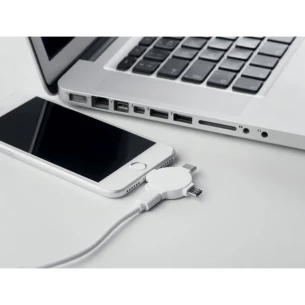 3-in-1 kabeladapter - LIGO CABLE - wit