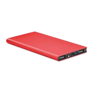 Powerbank 8000mAh - POWERFLAT8 - Rood