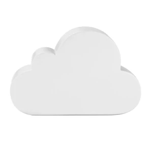 Anti-stress wolk - CLOUDY - wit