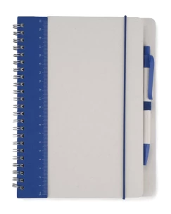 Notitieboekje met lijn en pen REGALI - Marineblauw