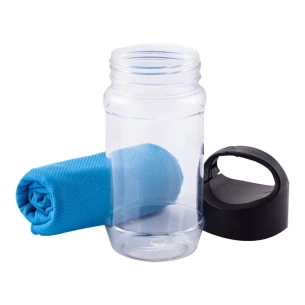 Verkoelende handdoek in een flesje Voel je koel - Blauw
