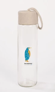 SKINNY glazen fles 350 ml - Naturel