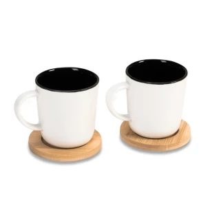 Set van 2 keramische mokken Kerala - Wit