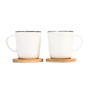 Set van 2 keramische mokken Kerala - Wit