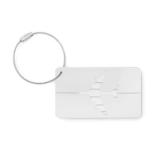 FLY TAG bagagelabel - zilver mat