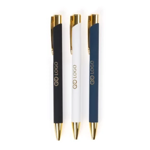 Gouden balpen - Marineblauw