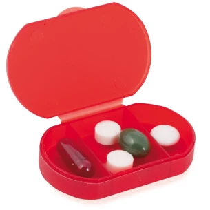 Morr tablettencontainer met 3 compartimenten - Rood