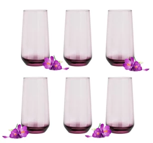 Glas met zonsondergang - Robijn