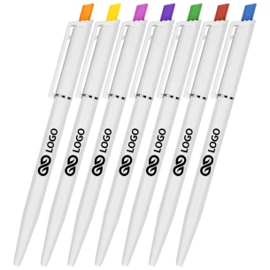 Balpen Roma White - Geel