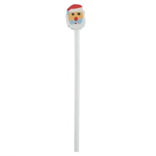Kerstpotlood met gum - Rood