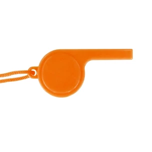 Fluitje met koordje - oranje - Oranje